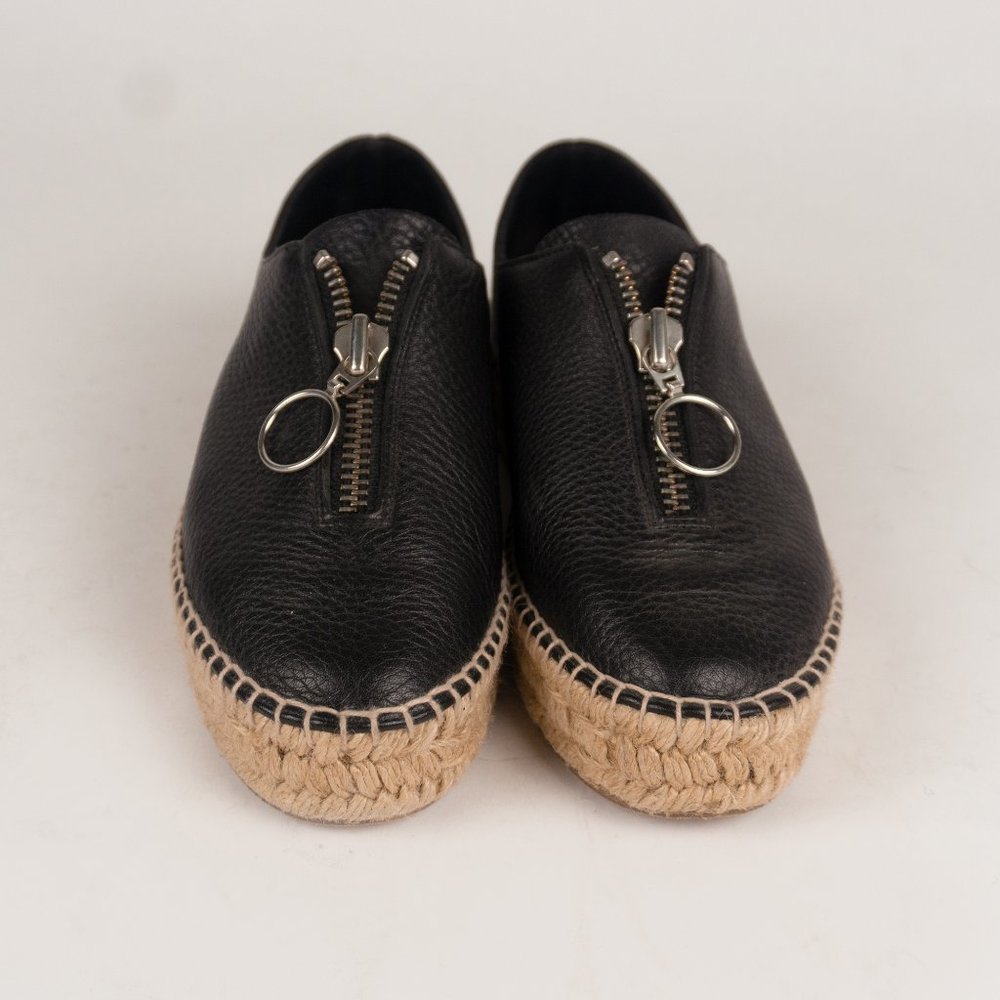 Alexander Wang Leather Platform Espadrilles